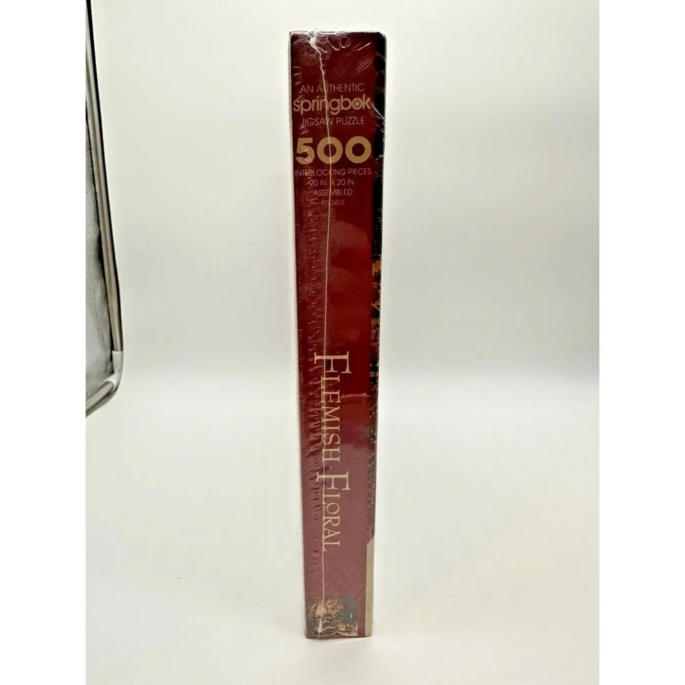 New Sealed 1991 Springbok Flemish Floral 500 Pc Puzzle 2453